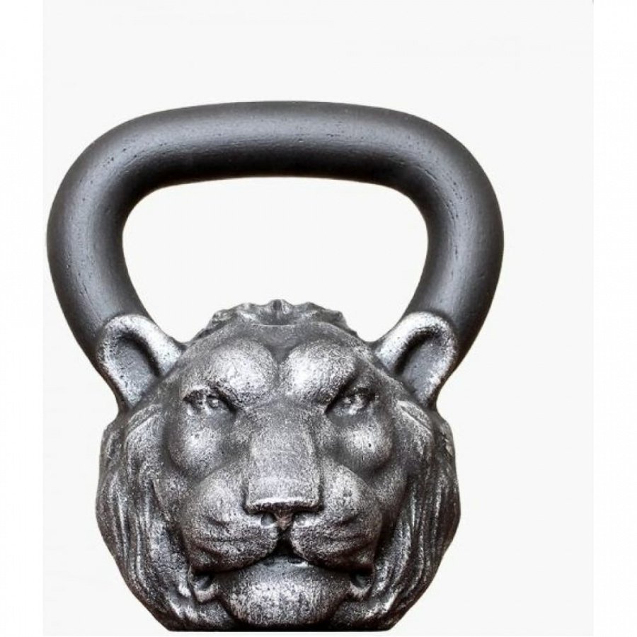 Гиря цельнолитая Iron head Лев 16 кг