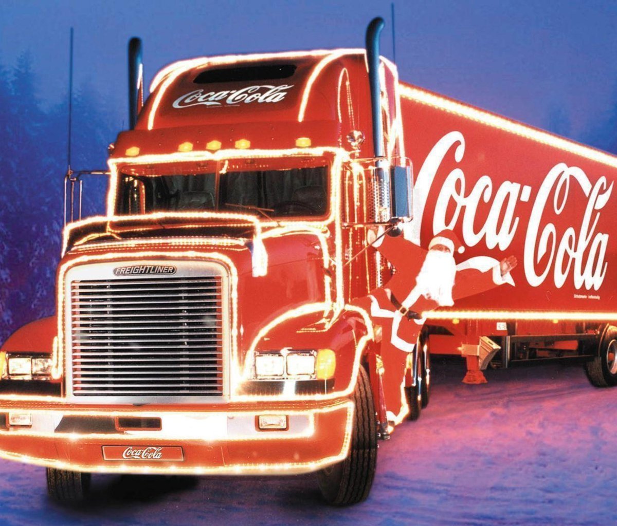 Новогодние Грузовики Coca-Cola