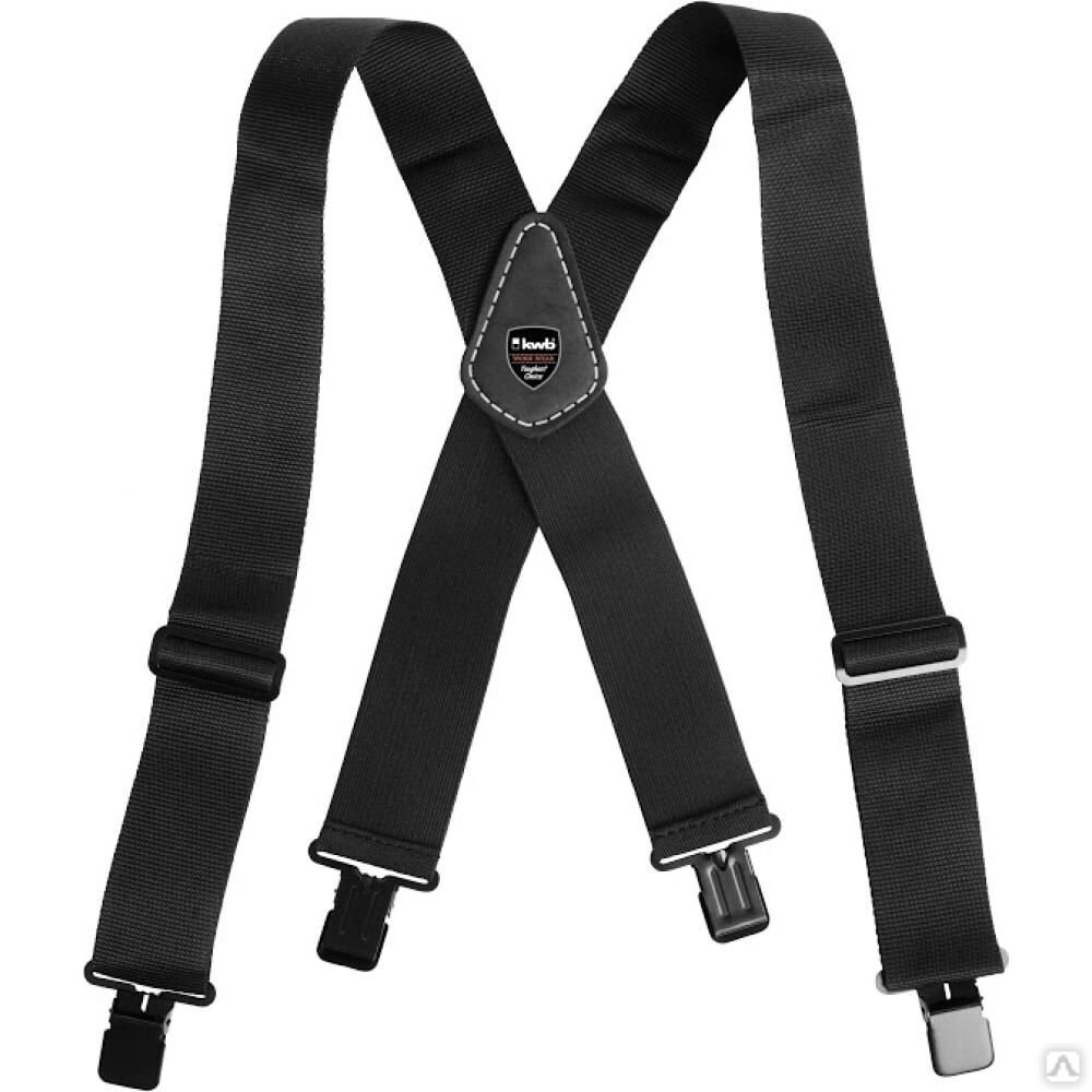 Kwb подтяжки kwb эластичные черные, 100х5см