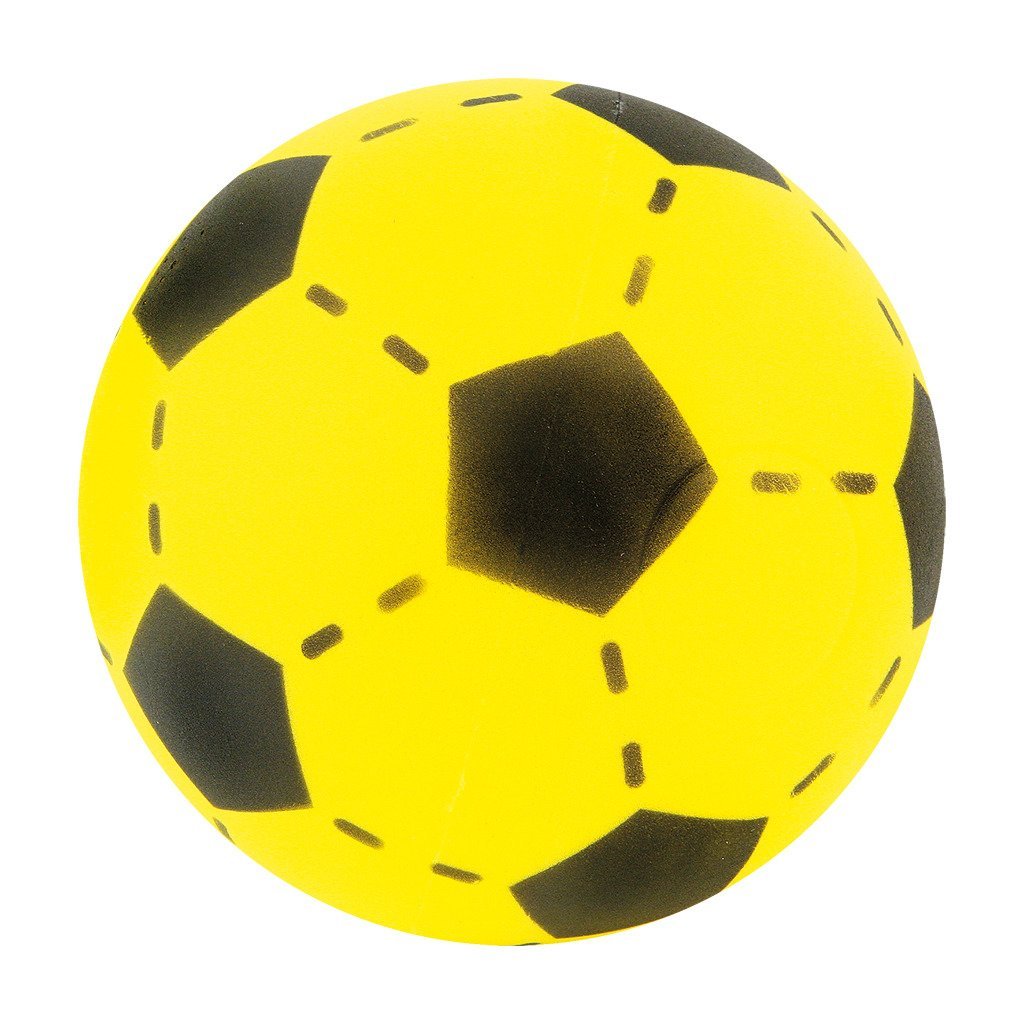 Мяч поролоновый 20 см, желтый