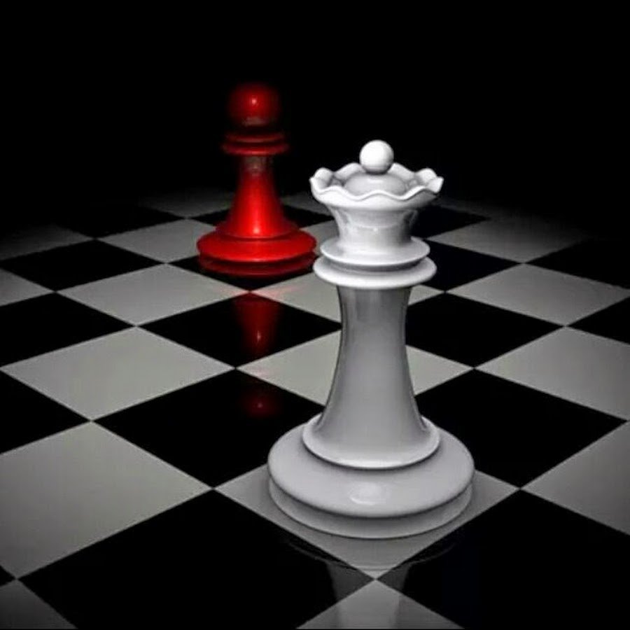 Шахматы на черном фоне