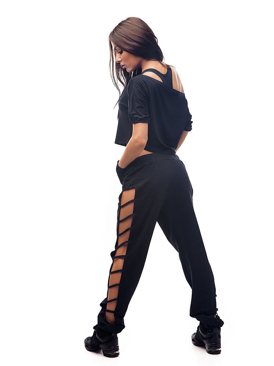 Спортивные брюки с разрезами