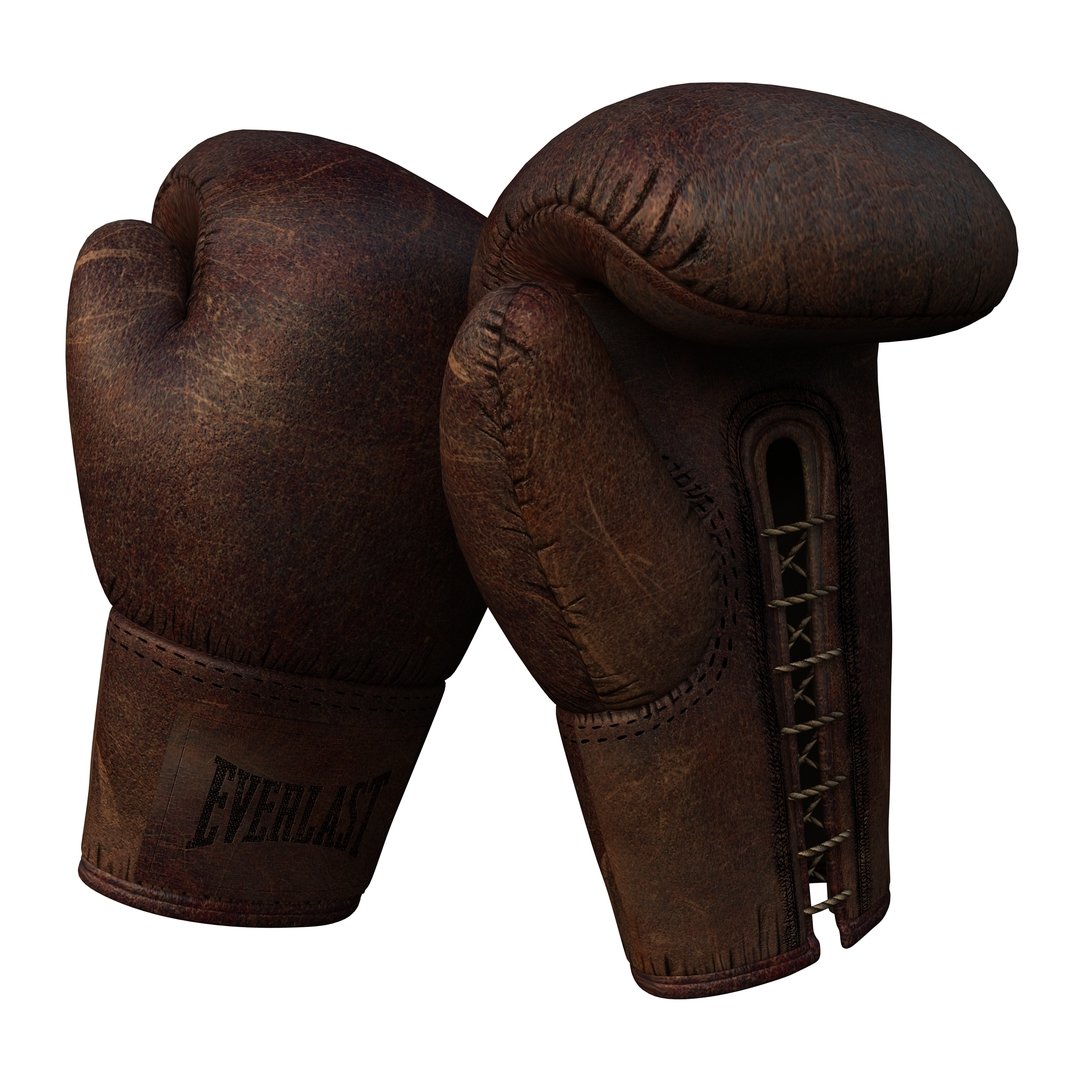 Коричневые перчатки для бокса