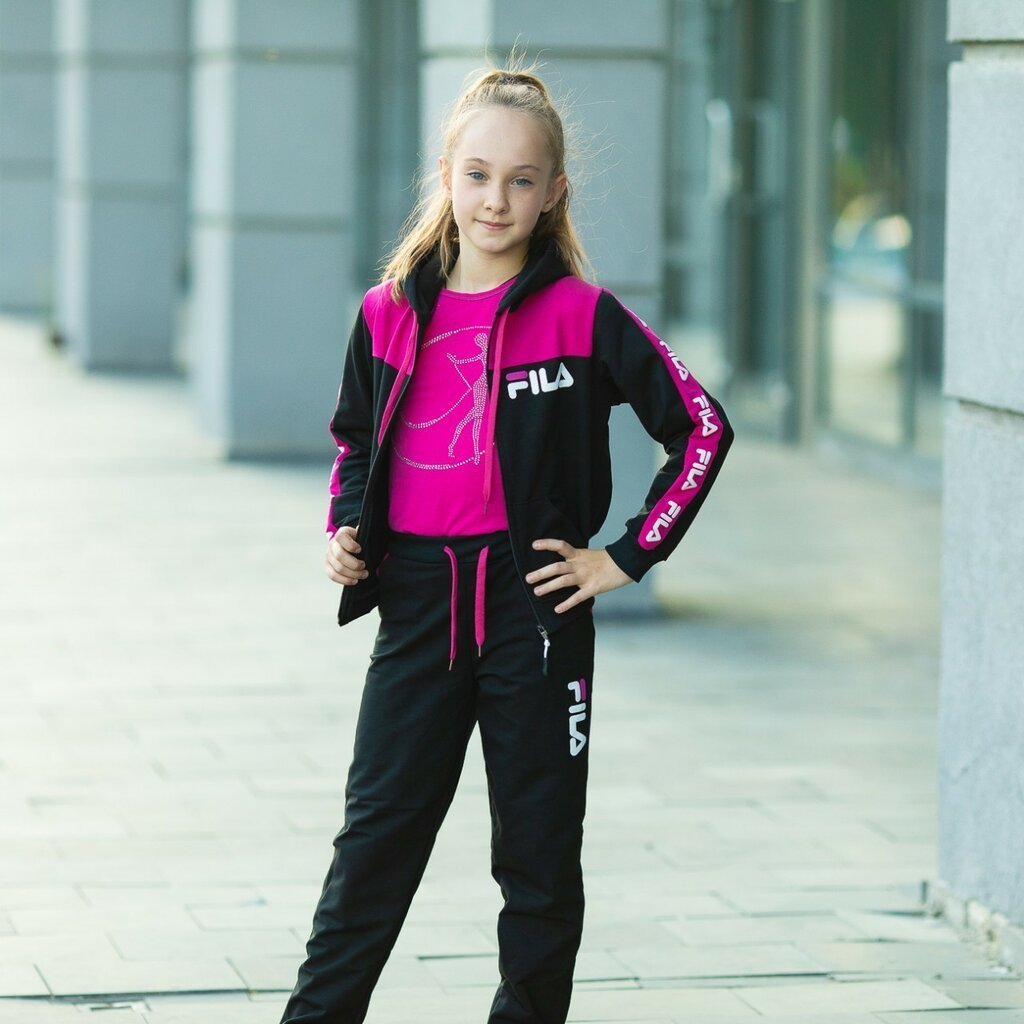 Спортивный костюм Fila для девочек малиновый