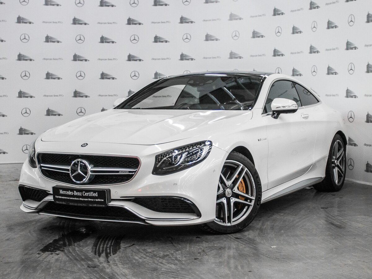 Белый c217 AMG Mercedes