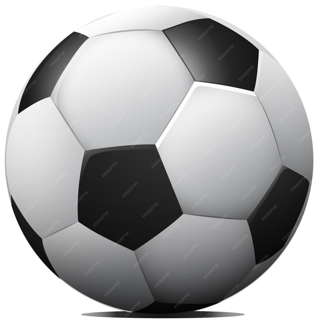 Плоский футбольный мяч