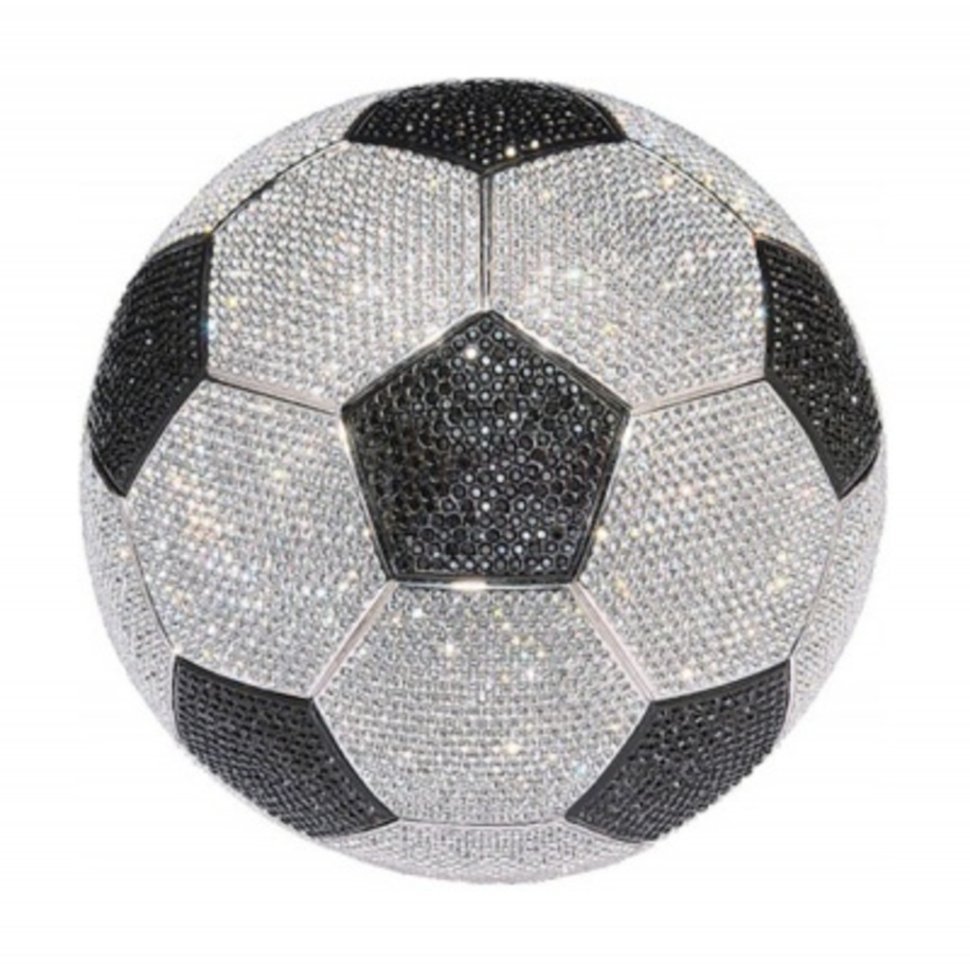 Футбольный мяч с кристаллами Сваровски
