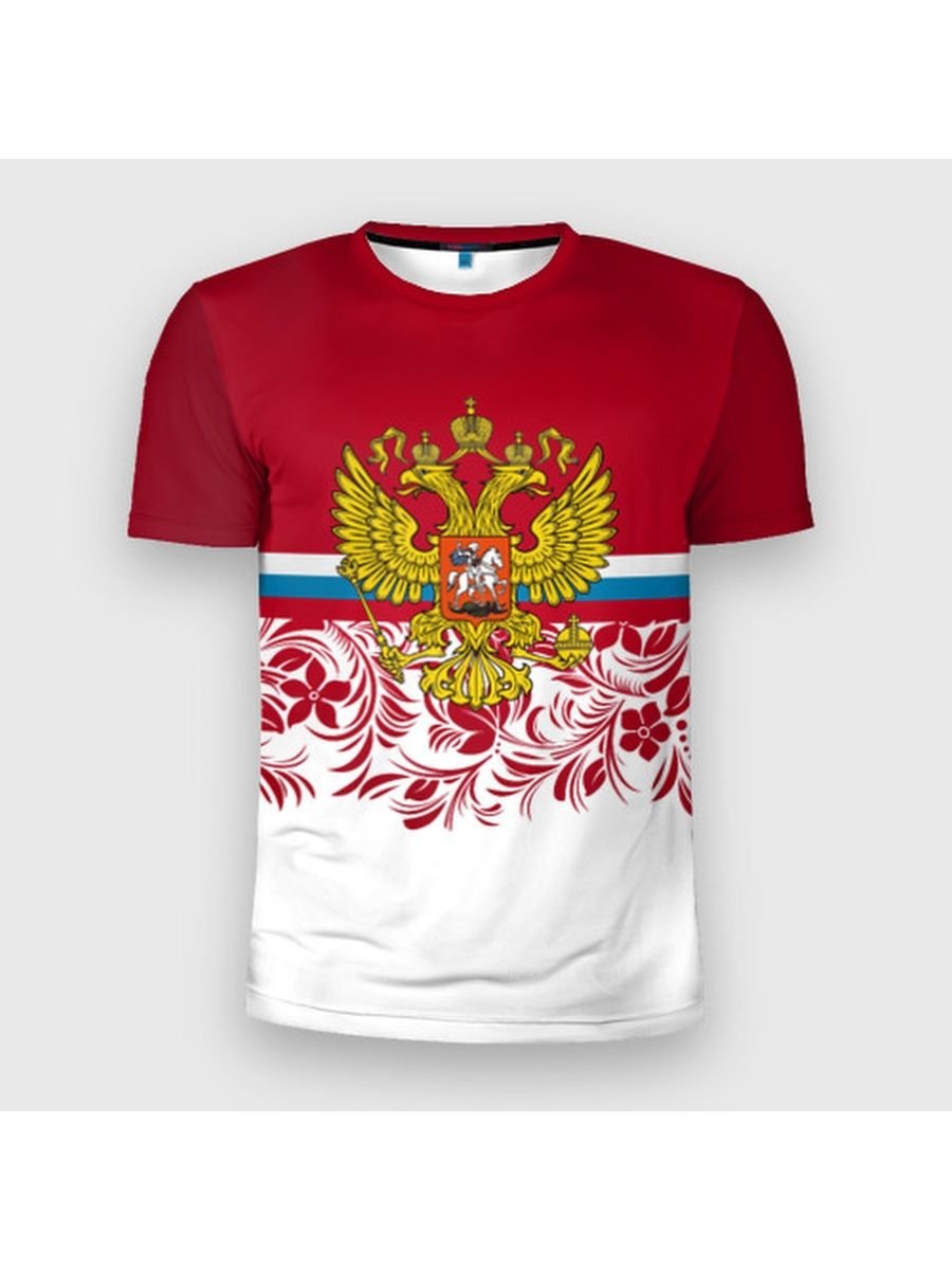 Adidas футболка российским гербом