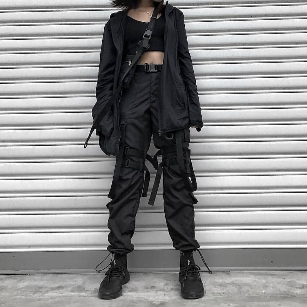 Goth outfit Грандж 2020 корейская одежда
