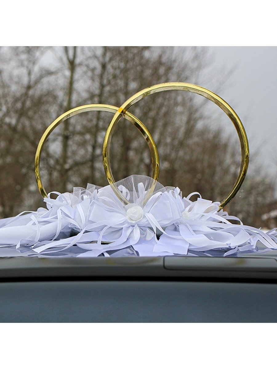 Свадебные кольца на машину своими руками