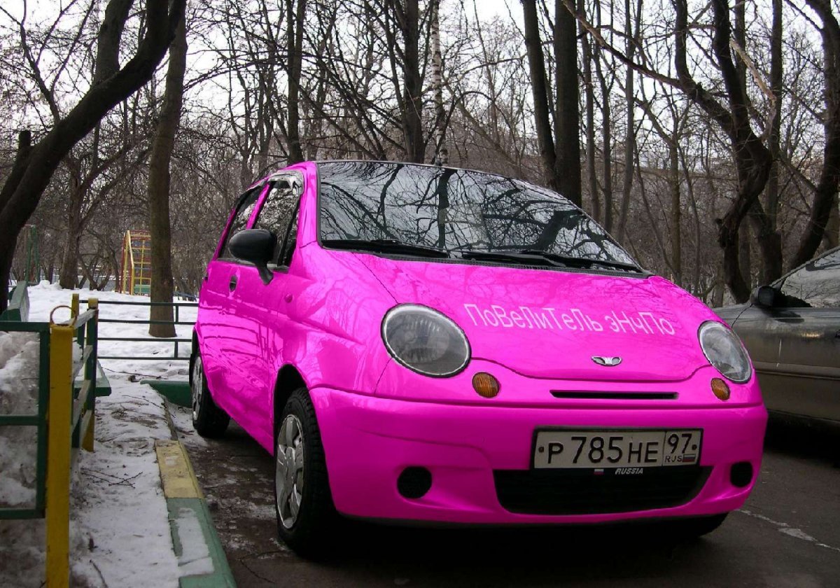 Дэу Матиз розовый