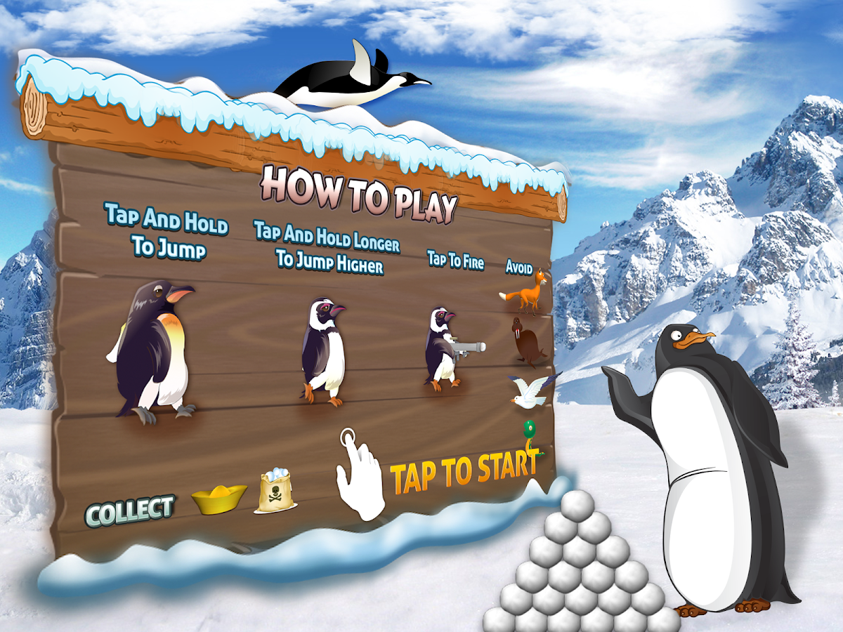 Игра бить пингвина