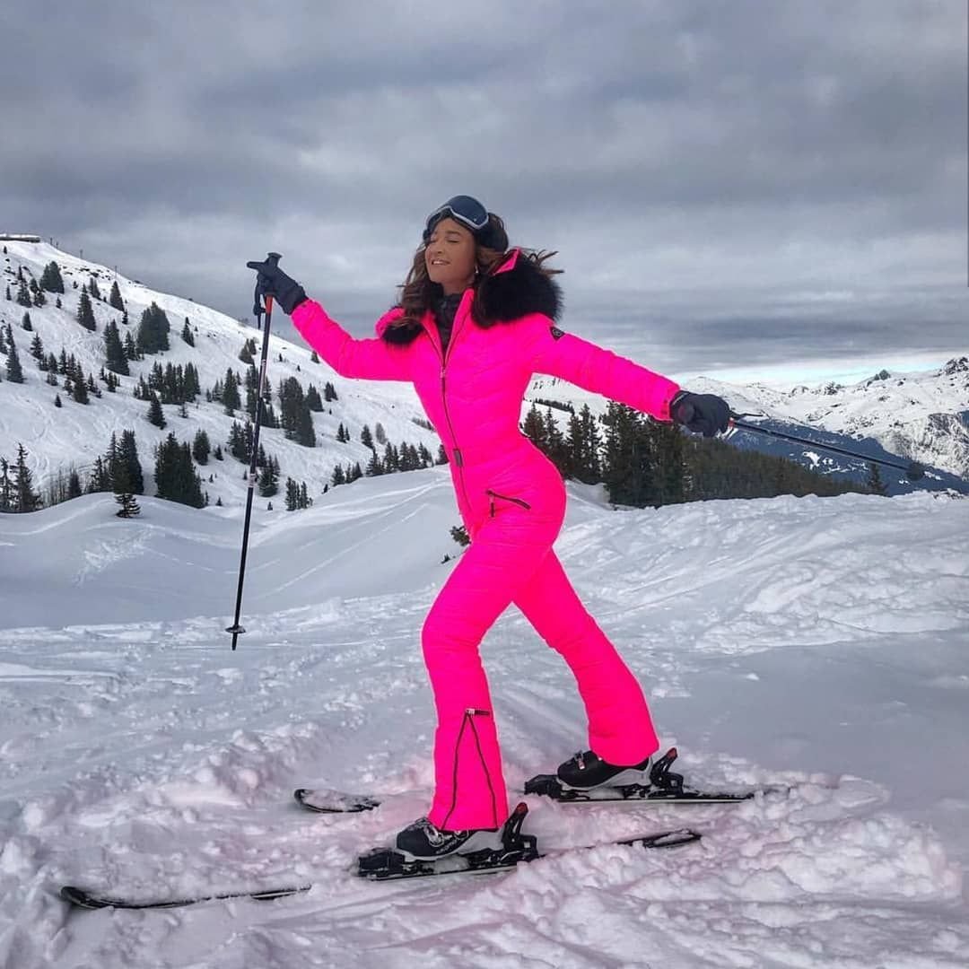 Ольга Бузова на лыжах