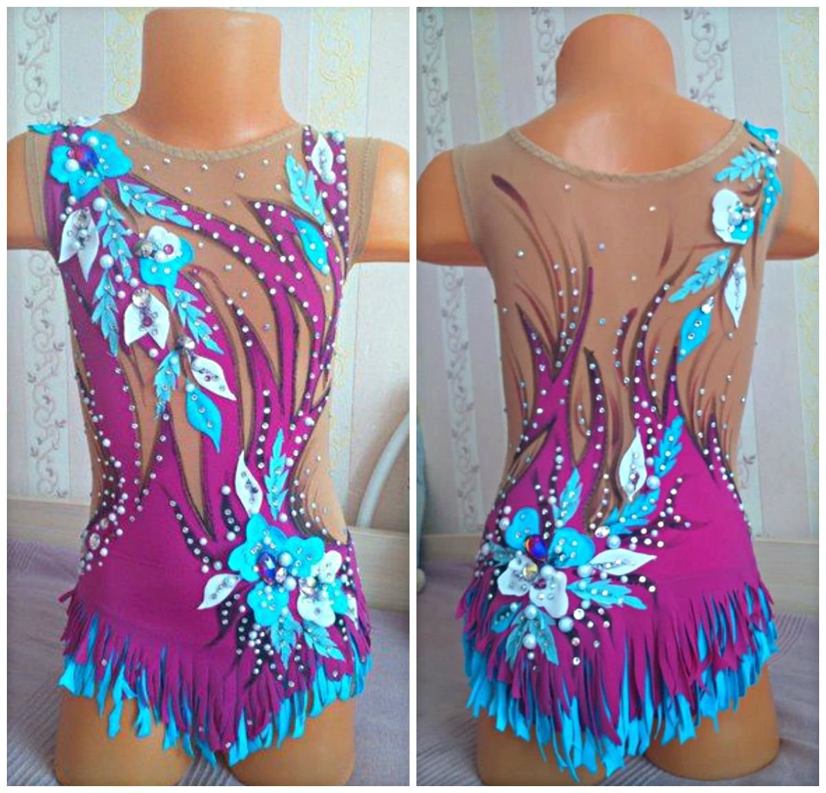 Марина Дмитриенко купальники для художественной гимнастики