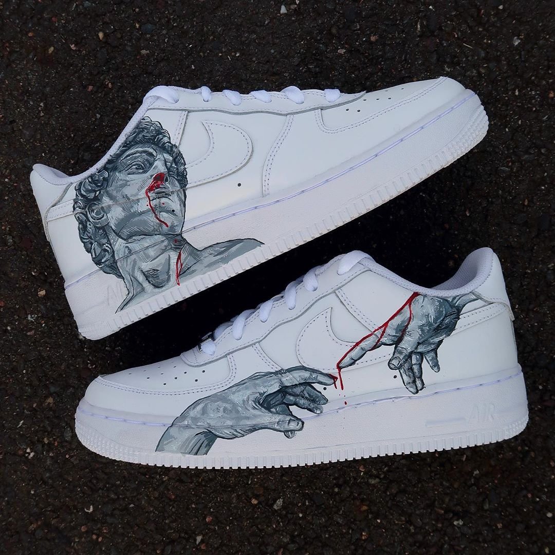 Nike Air Force 1 кастом Микеланджело