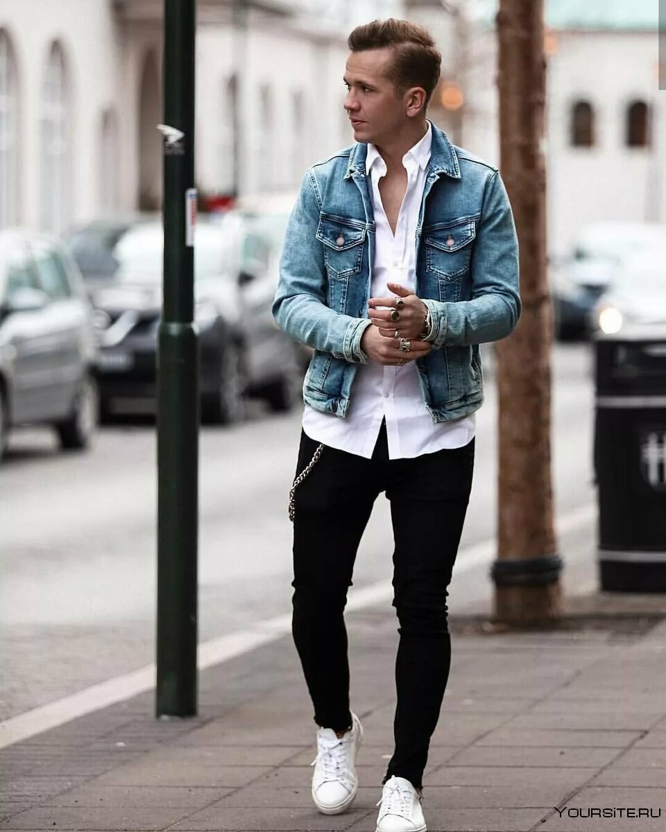 Mujskoy Style Jeans Jacket Style мужской