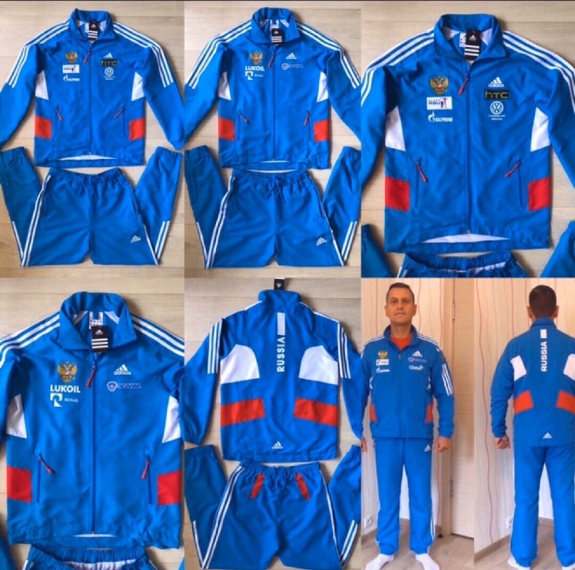 Adidas Russia костюм голубой 2000