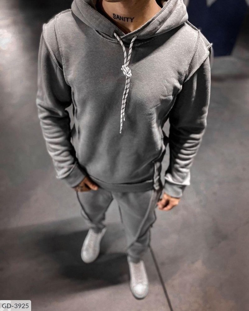 Худи базовые серый