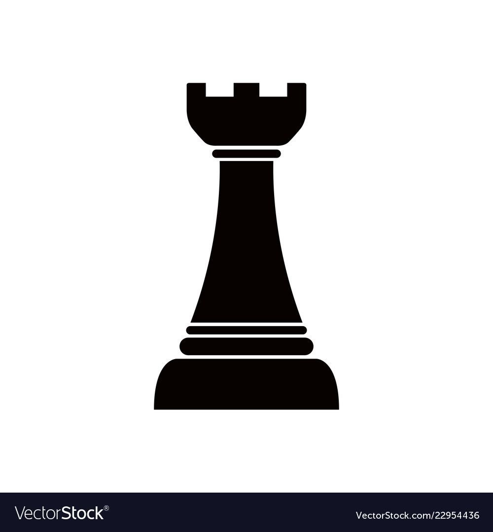 Ладья шахматы на белом фоне