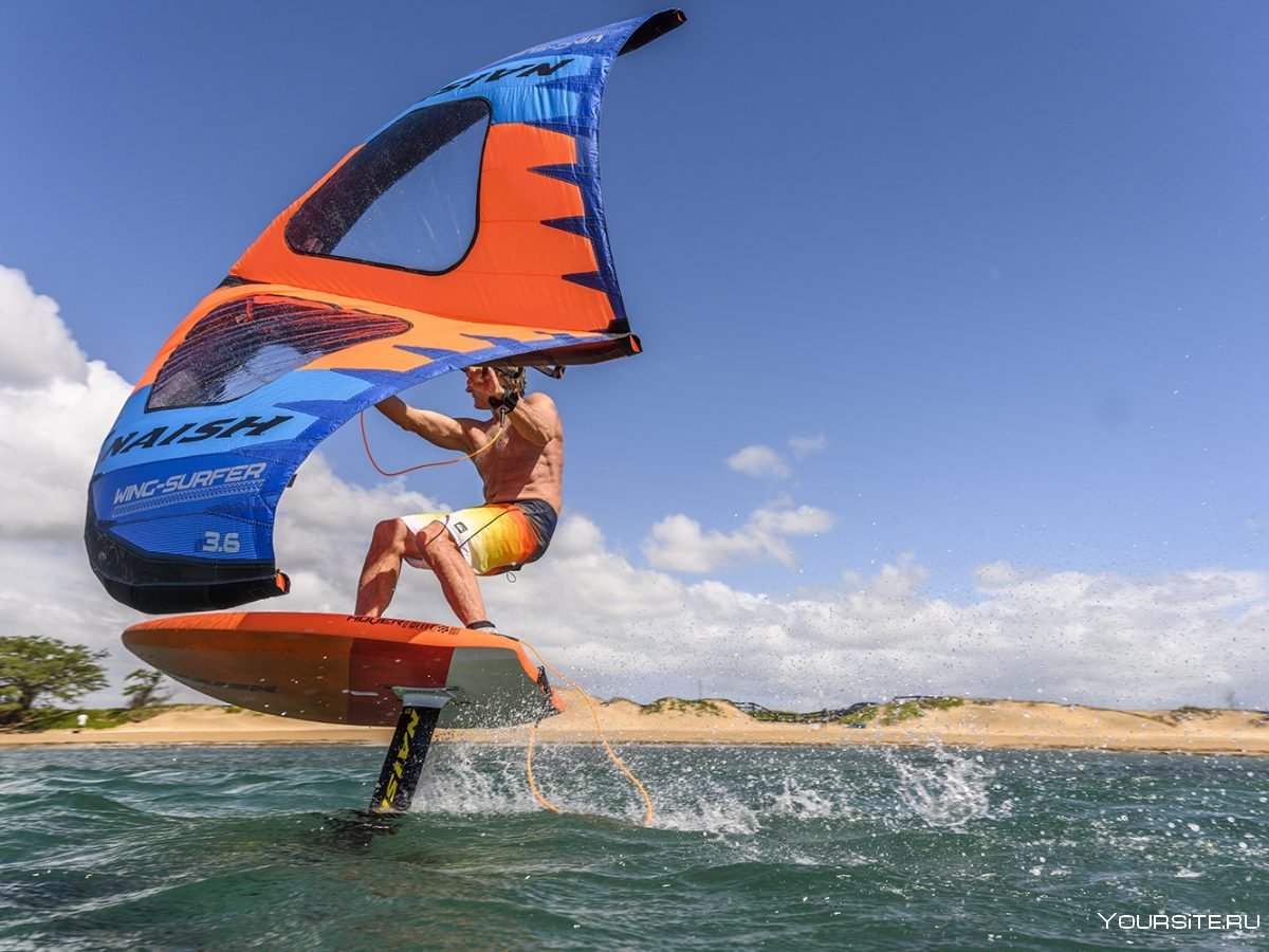 Robby Naish surfing