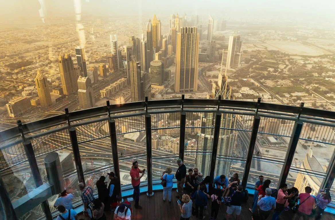 Вид из Бурдж-Халифа Дубай