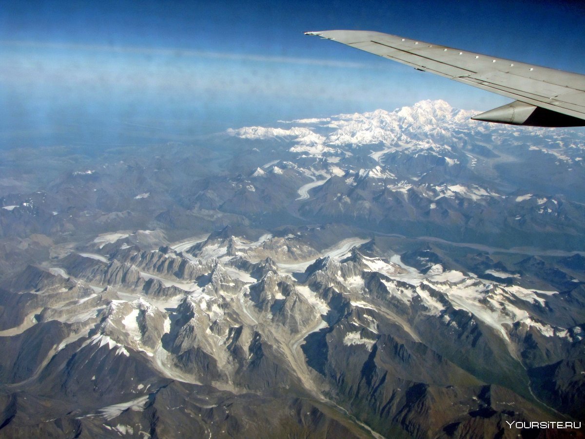 Гора Арарат с самолета
