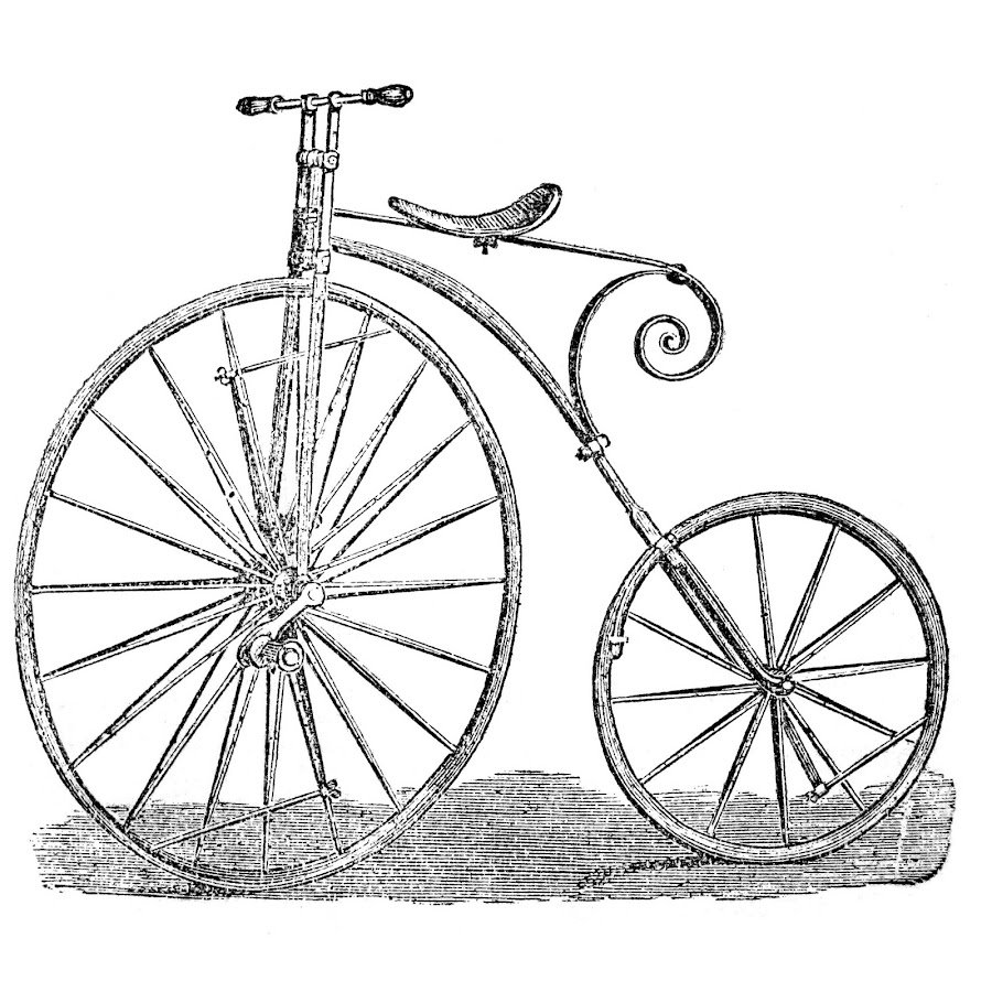 Старинные велосипеды Графика