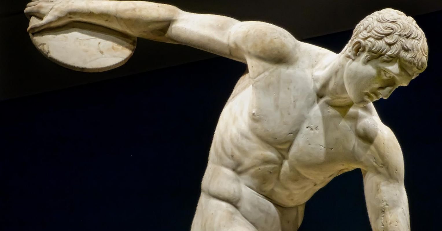 Античный атлет. Дискобол Микеланджело. Атлеты древней Греции. Статуя атлета. Статуи атлетов древней Греции.