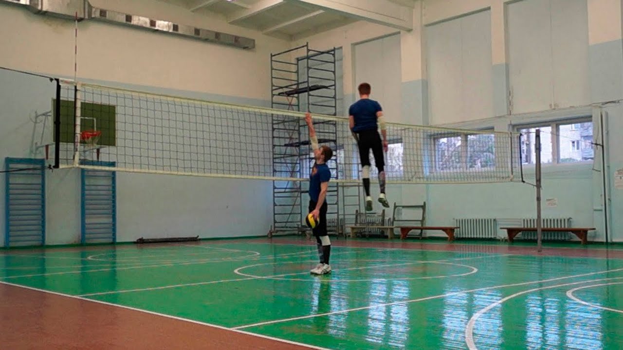 Высокий прыжок волейбол. Прыжок Егора Пупынина.