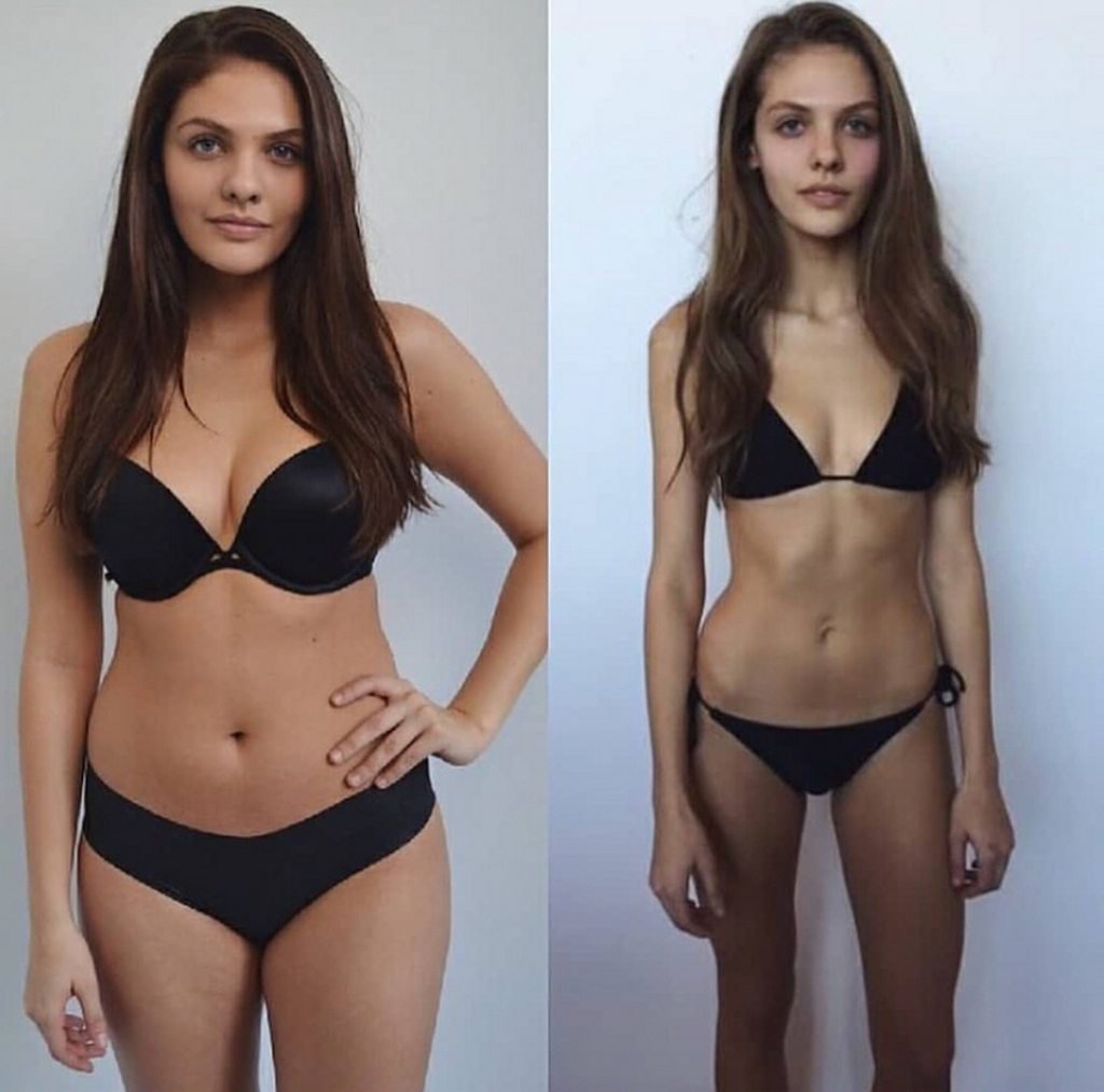 Обычная фигура девушки