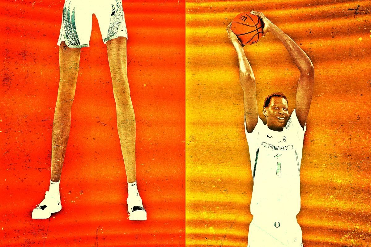 Баскетболист с длинными руками
