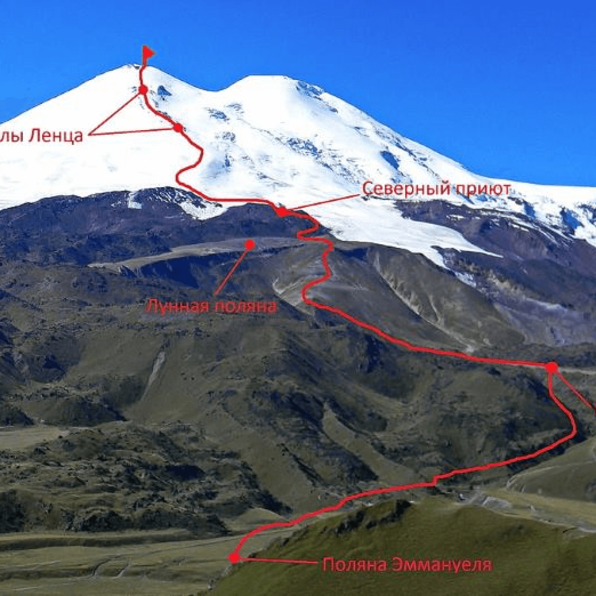 Эльбрус гора восхождение маршрут