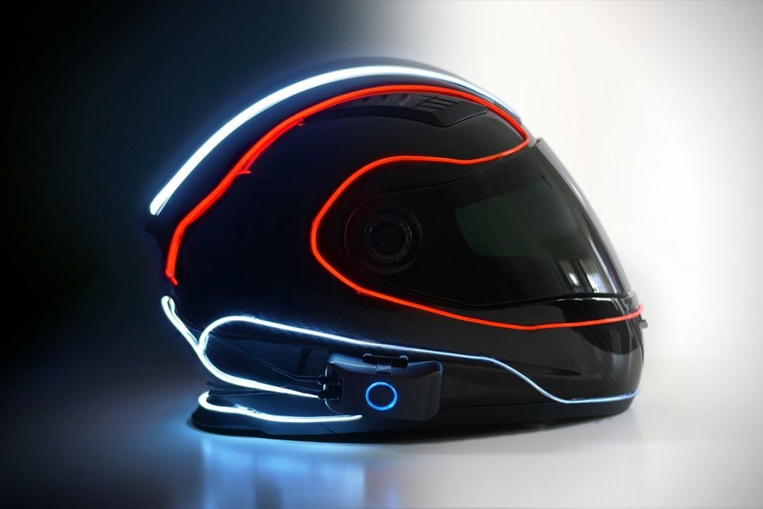 Moto Helmet tron