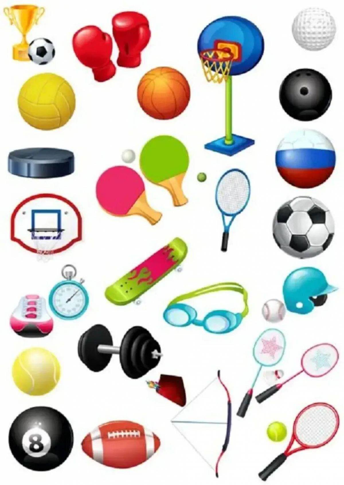 Sports items. Спортивный инвентарь. Спортивный инвентарь для детей. Спортивные атрибуты. Инвентарь для спортивных игр.