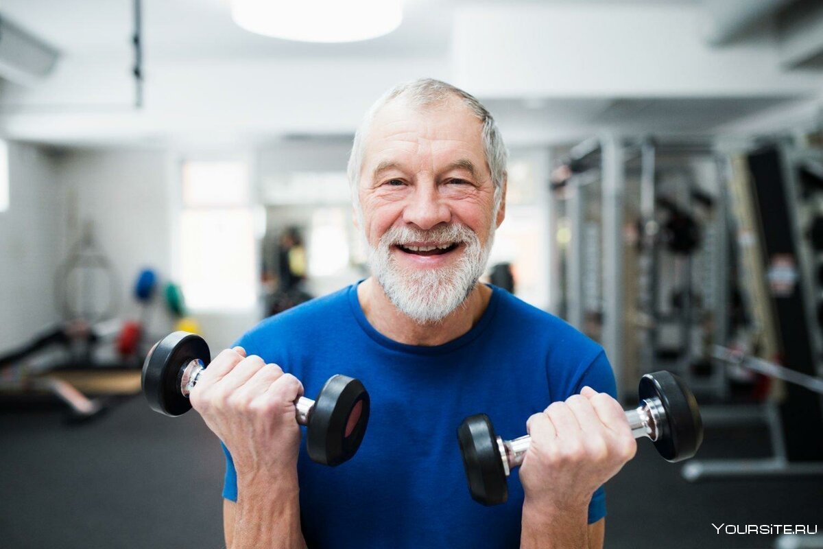 Дедушка спортсмен