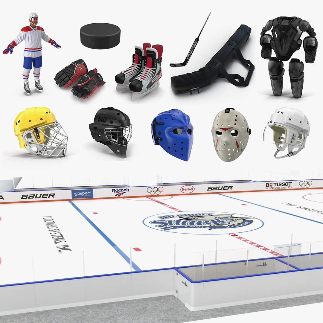 3d модель хоккейной раздевалки для хоккеистов про100