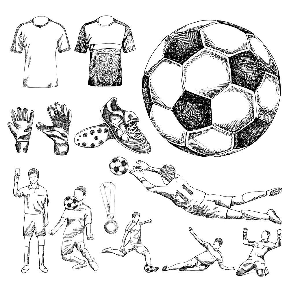 Футбол рисунок