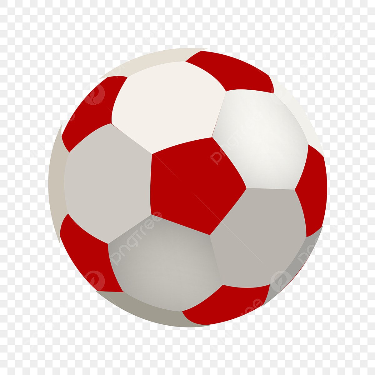 Футбольный мяч красно белый