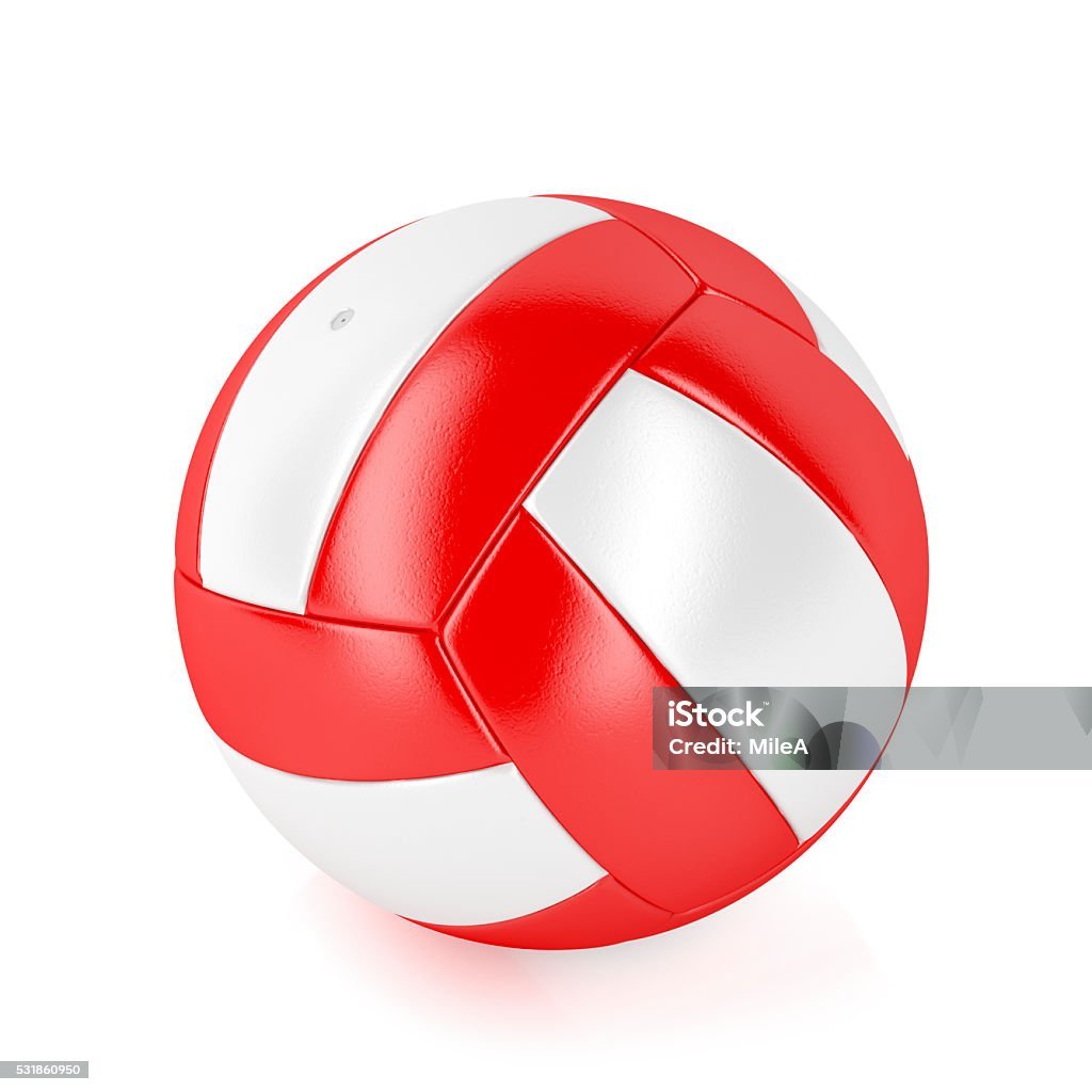 Волейбольный мяч красно белый