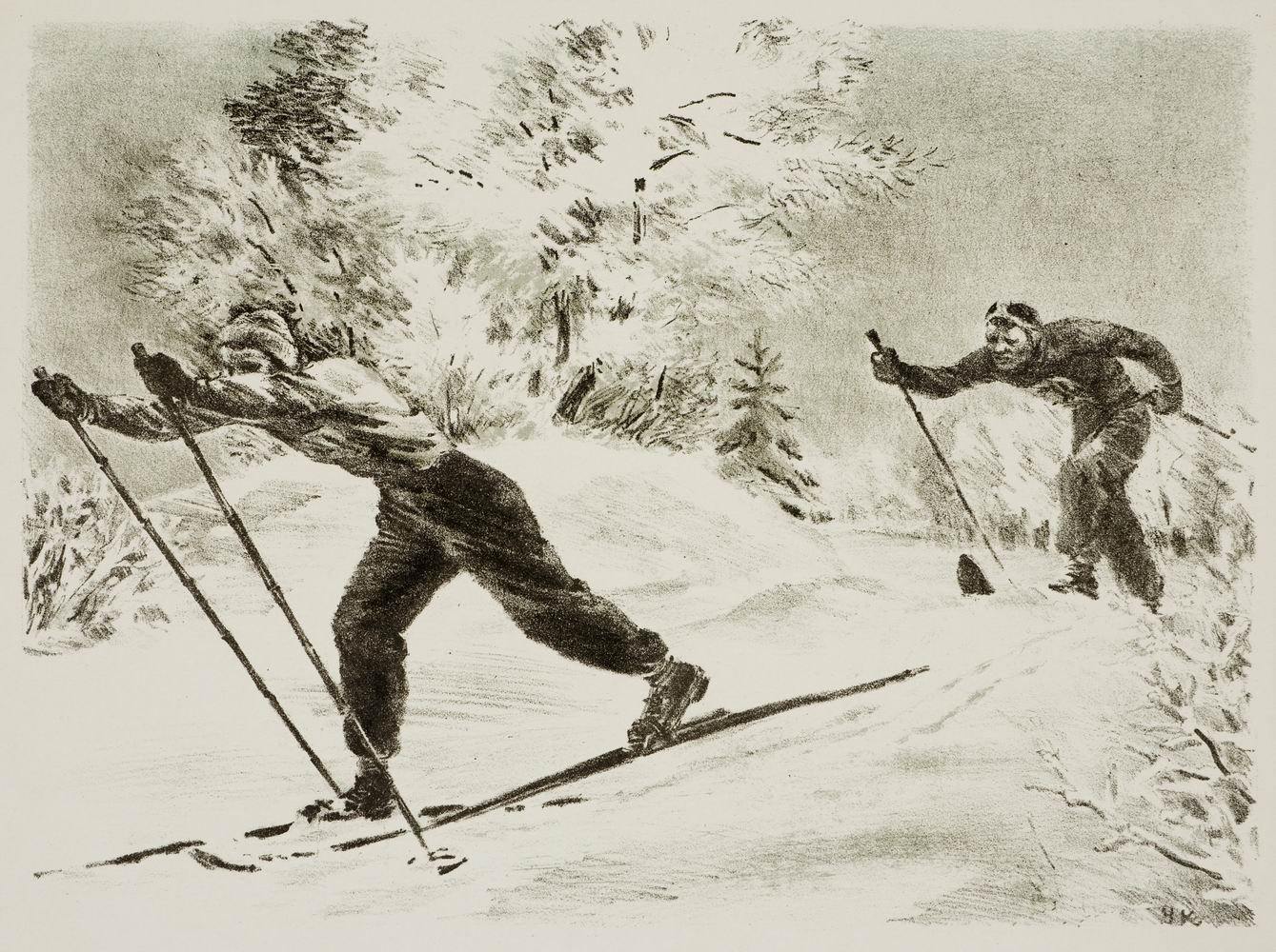 Лыжник в начале. Ганс Эмахузен лыжи. Советские лыжники. Лыжный спорт в древности. Лыжник.