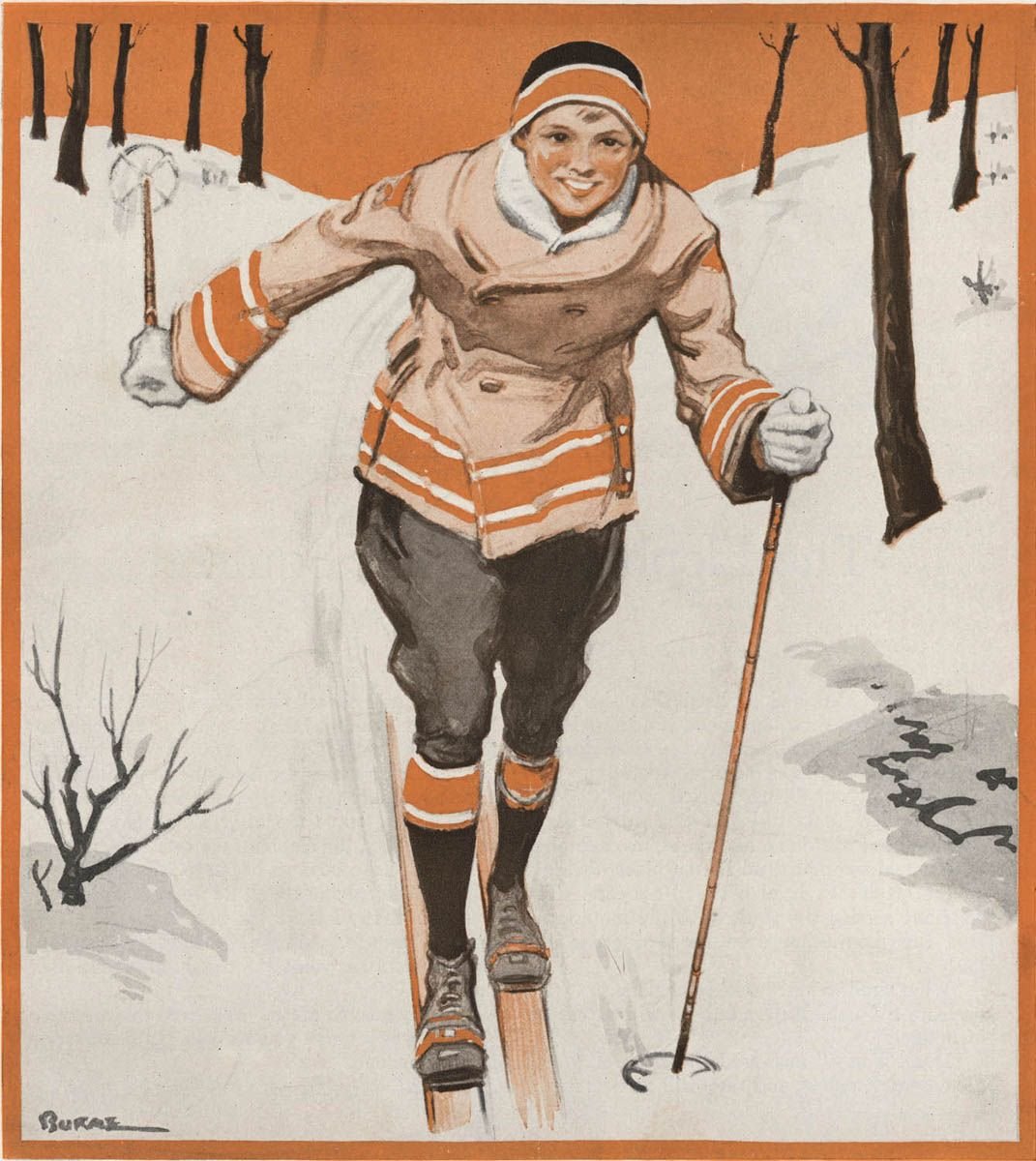 Советская лыжница