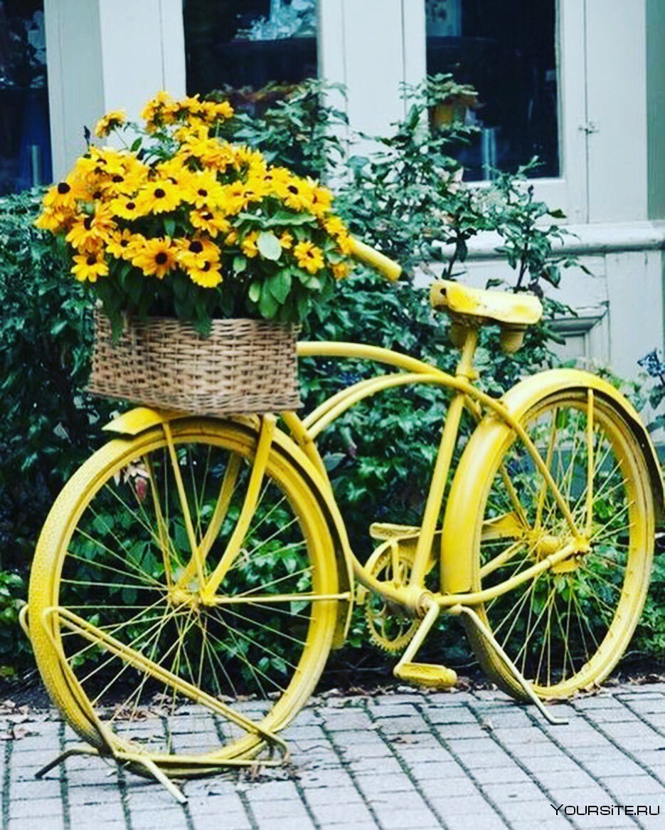Велосипед украшение для сада