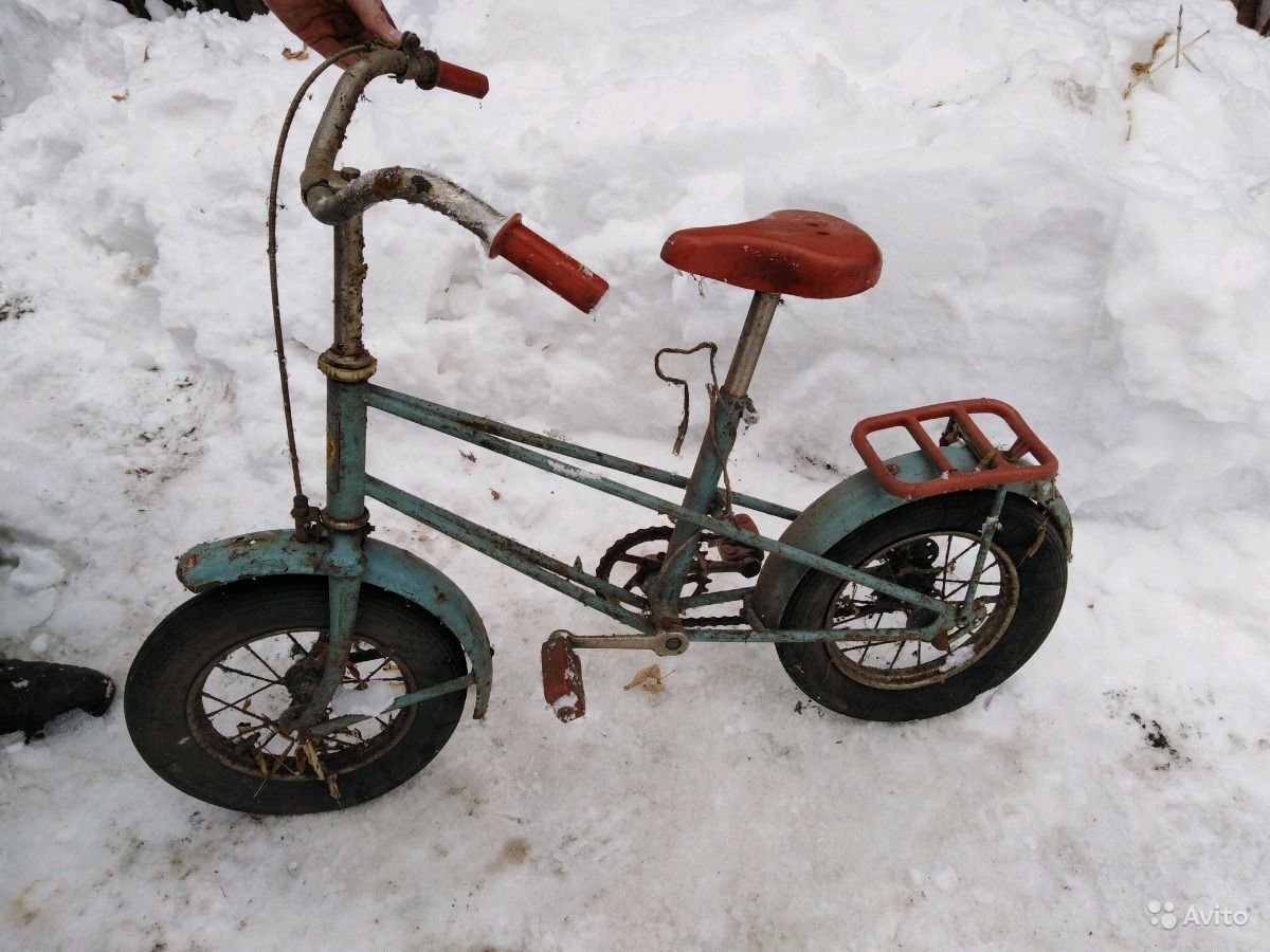 Дутик красный велосипед 1990