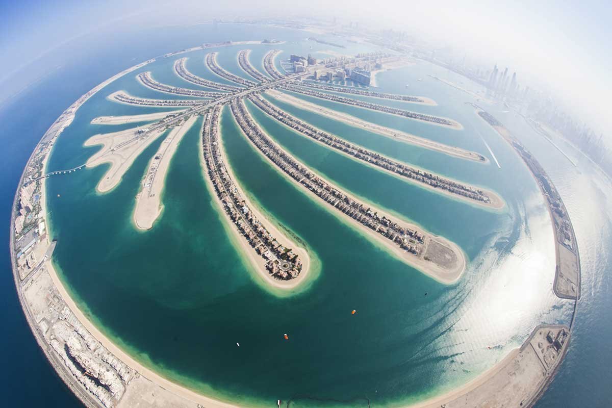 Дубай искусственный остров Пальма Джумейра
