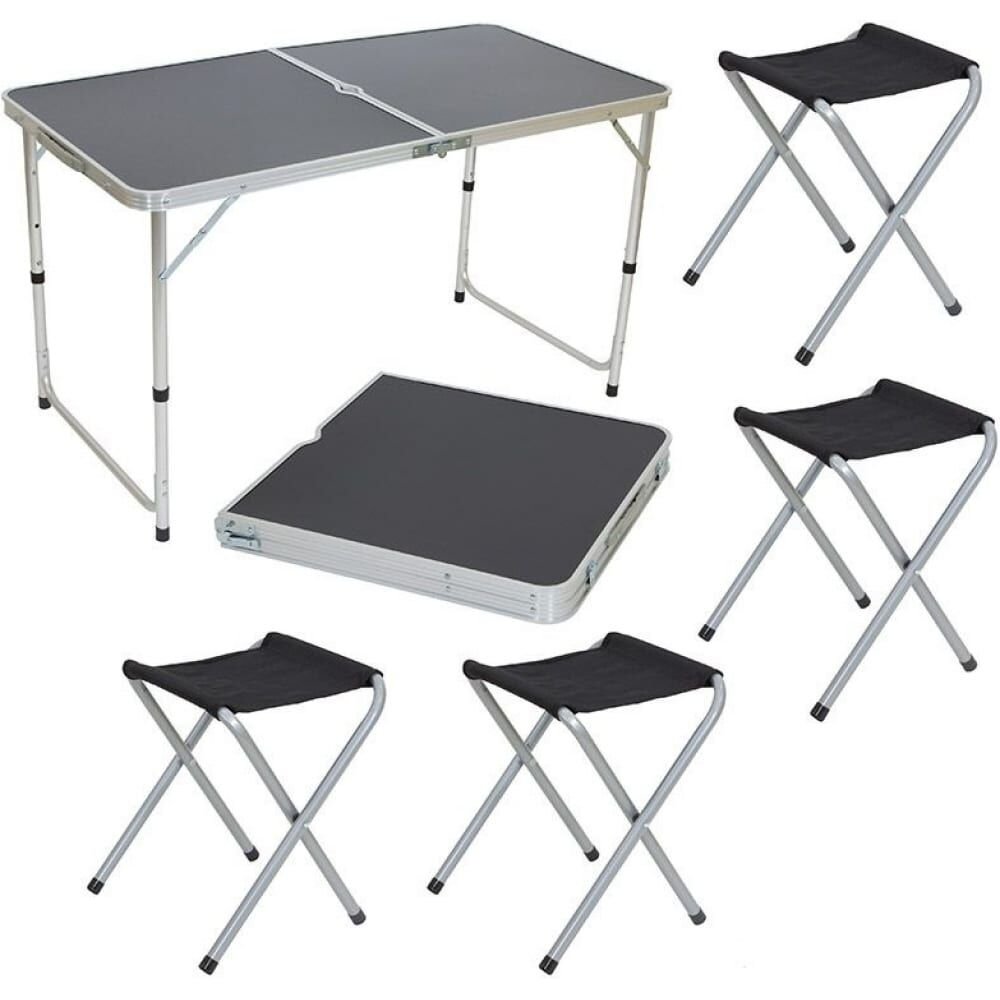 Комплект "пикник" cho-150-e (стол и 4 стула ) синий