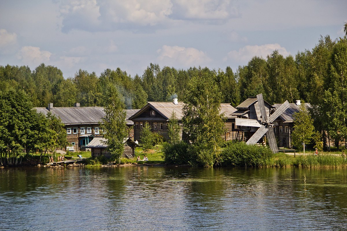 Деревня Мандроги Карелия