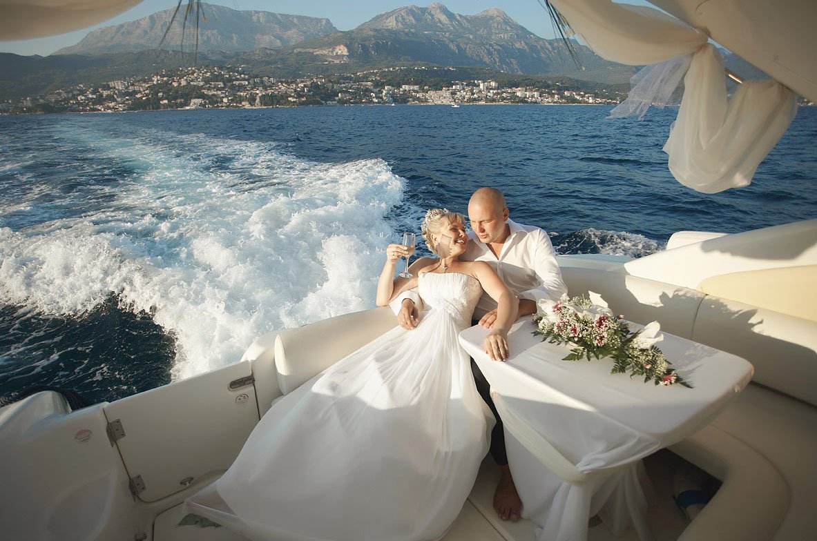 Красивая свадьба на корабле