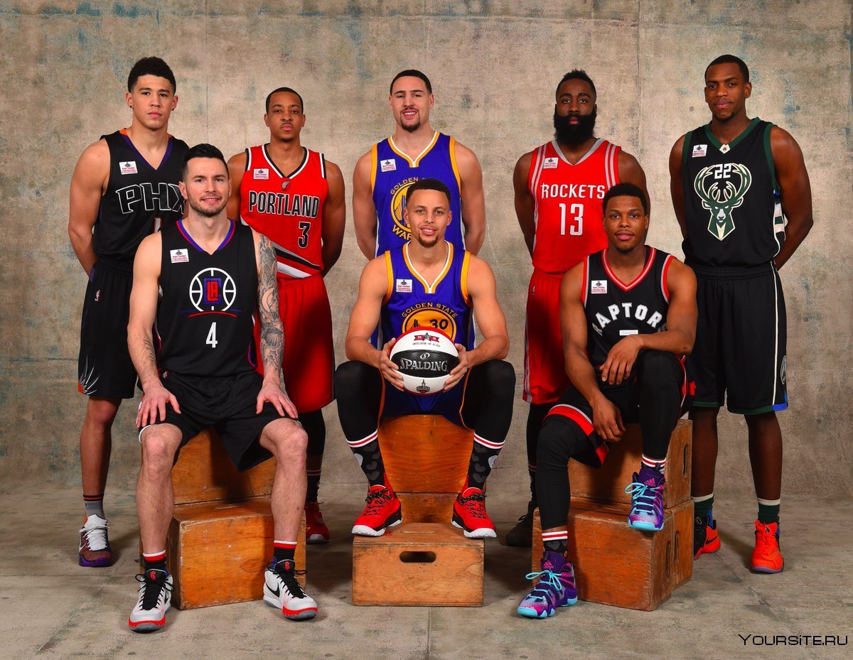 Команда игроков НБА баскетбол