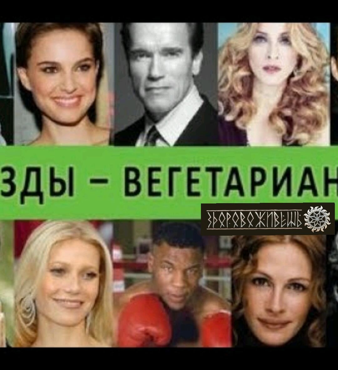 Знаменитости веганы и вегетарианцы