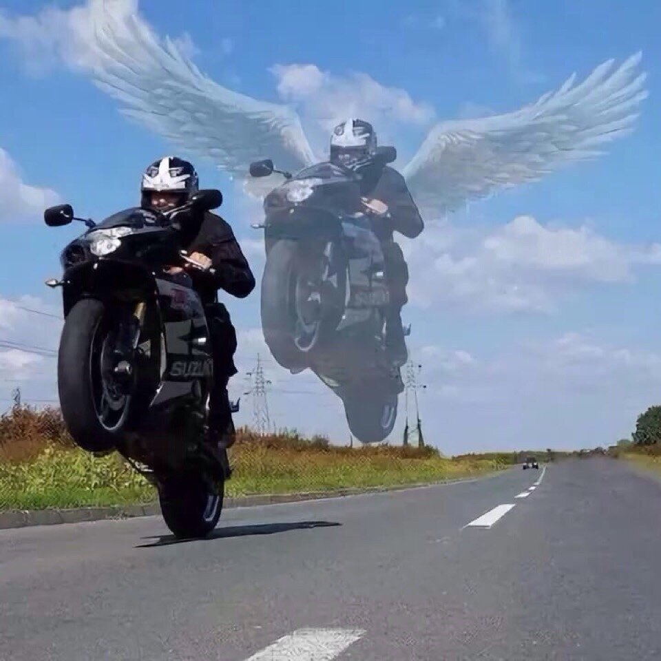 Ангел хранитель мотоциклиста